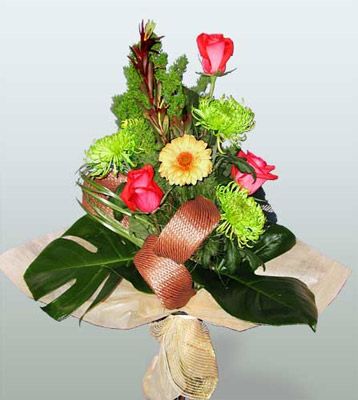  Balgat idem mahallesi ucuz iek , ieki , iekilik 3 adet gl 4 adet gerbera iegi sade buket