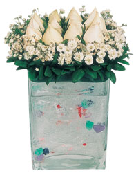  Ankara Balgat online internetten iek siparii 7 adet beyaz gl cam yada mika vazo tanzim
